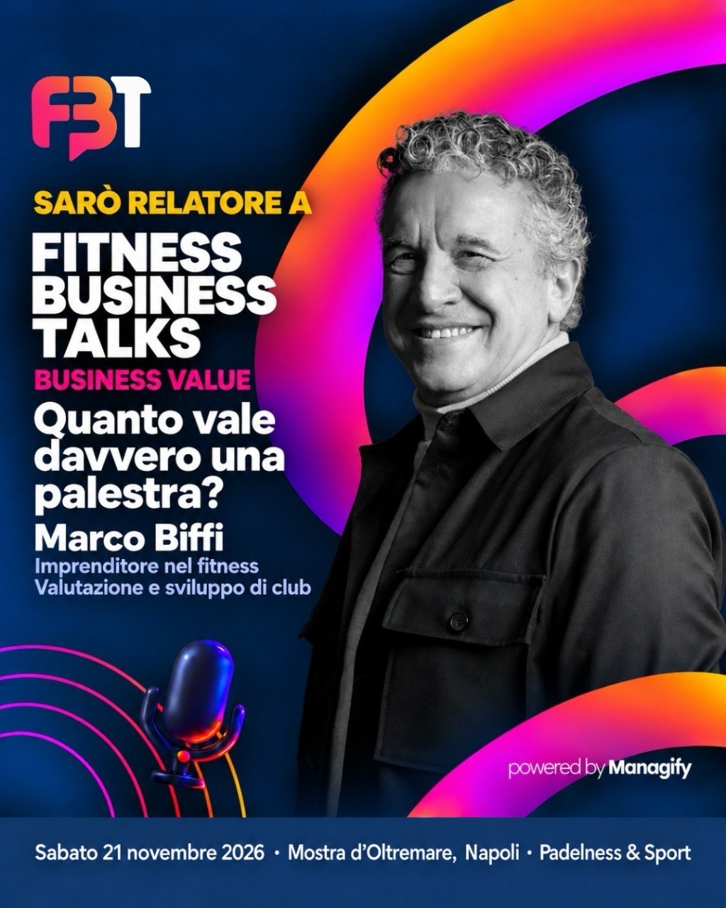 Marco Biffi, relatore a Fitness Business Talks: Quanto vale davvero una palestra?